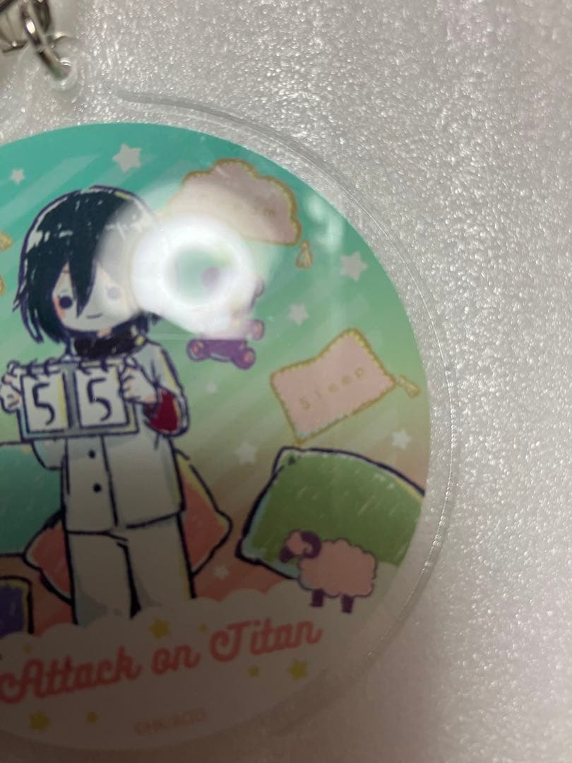 【2個セット】進撃の巨人 グラフアート アクリルキーホルダー／お泊り会ver.