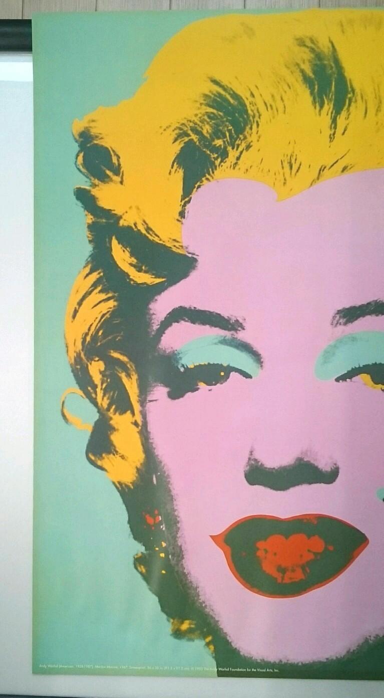 アンディ・ウォーホル マリリンモンロー ポスター 65×65㎝ 額付き