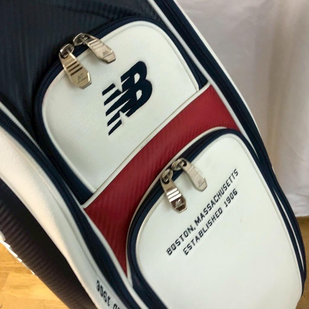 New Balance ニューバランス ゴルフ キャディバッグ ホワイト ネイビ