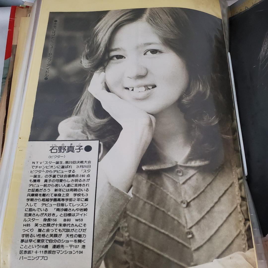 石野真子さん切り抜き・ミニポスター・会報など全450点（枚）以上（ファイルごと）