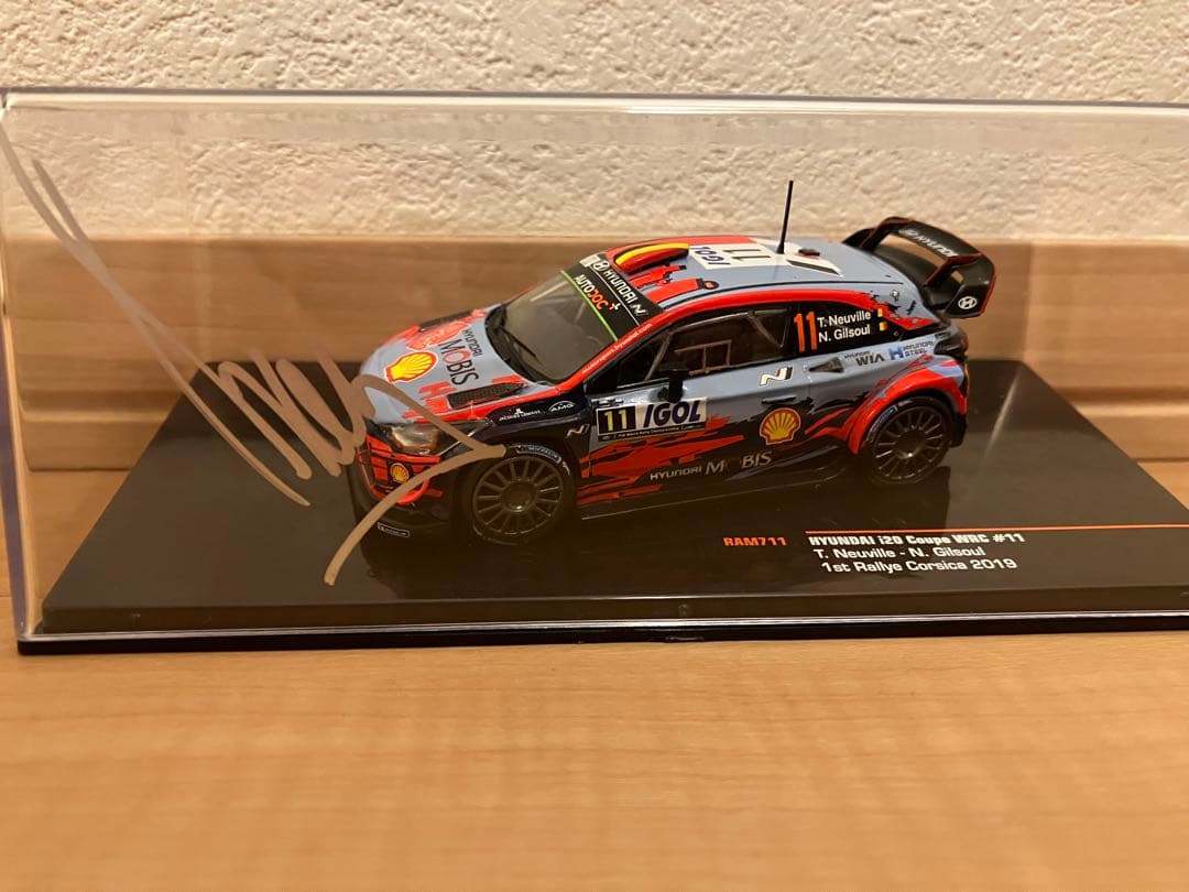【ヌービル直筆サイン入り】イクソ 1/43 ヒョンデ i20クーペ WRC