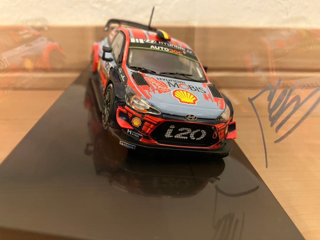 【ヌービル直筆サイン入り】イクソ 1/43 ヒョンデ i20クーペ WRC