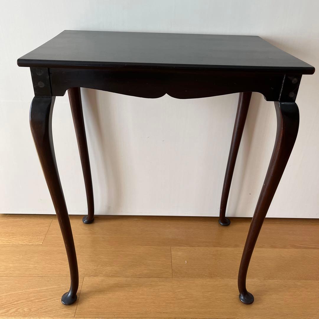 英国アンティーク　サイドテーブル　マホガニー　猫脚