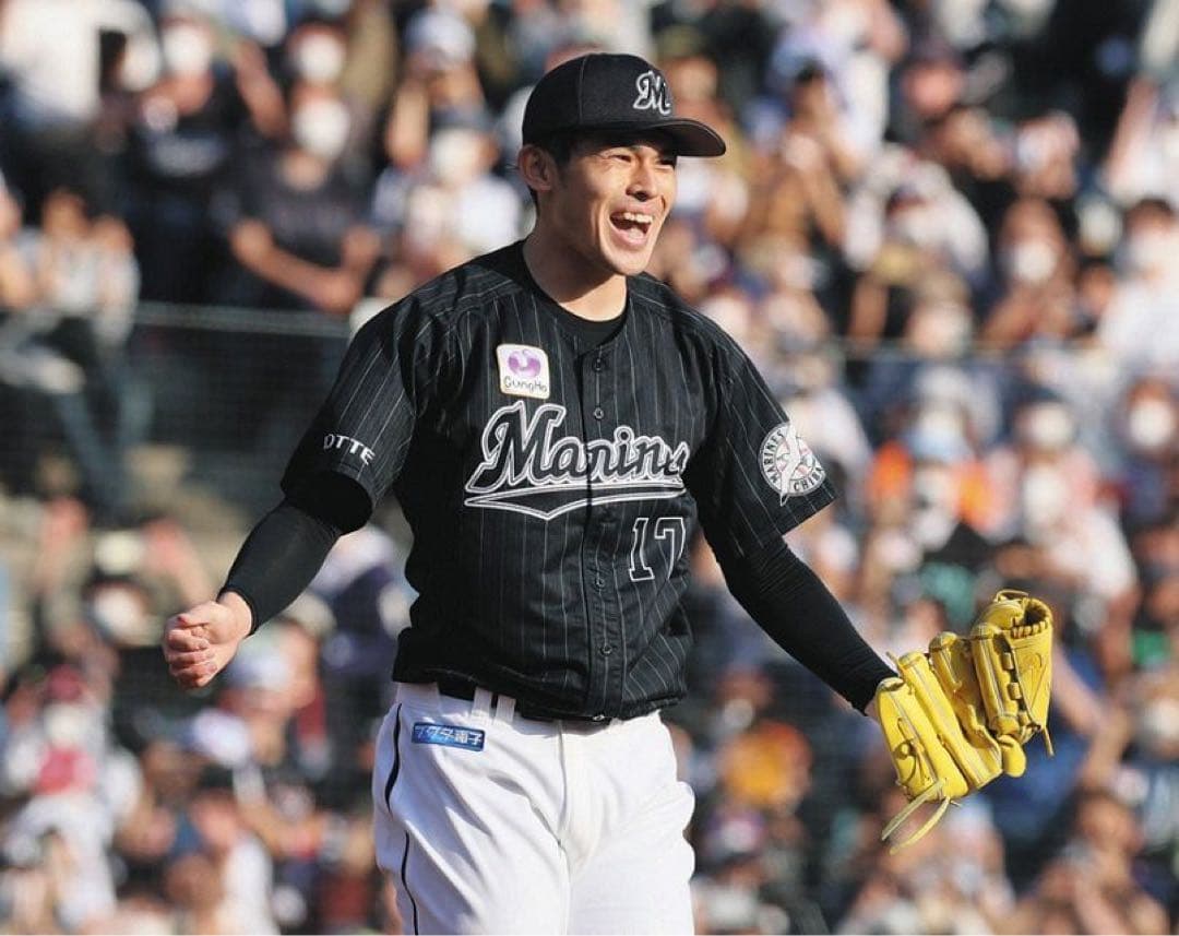 千葉ロッテマリーンズ 刺繍 ビジター 佐々木朗希