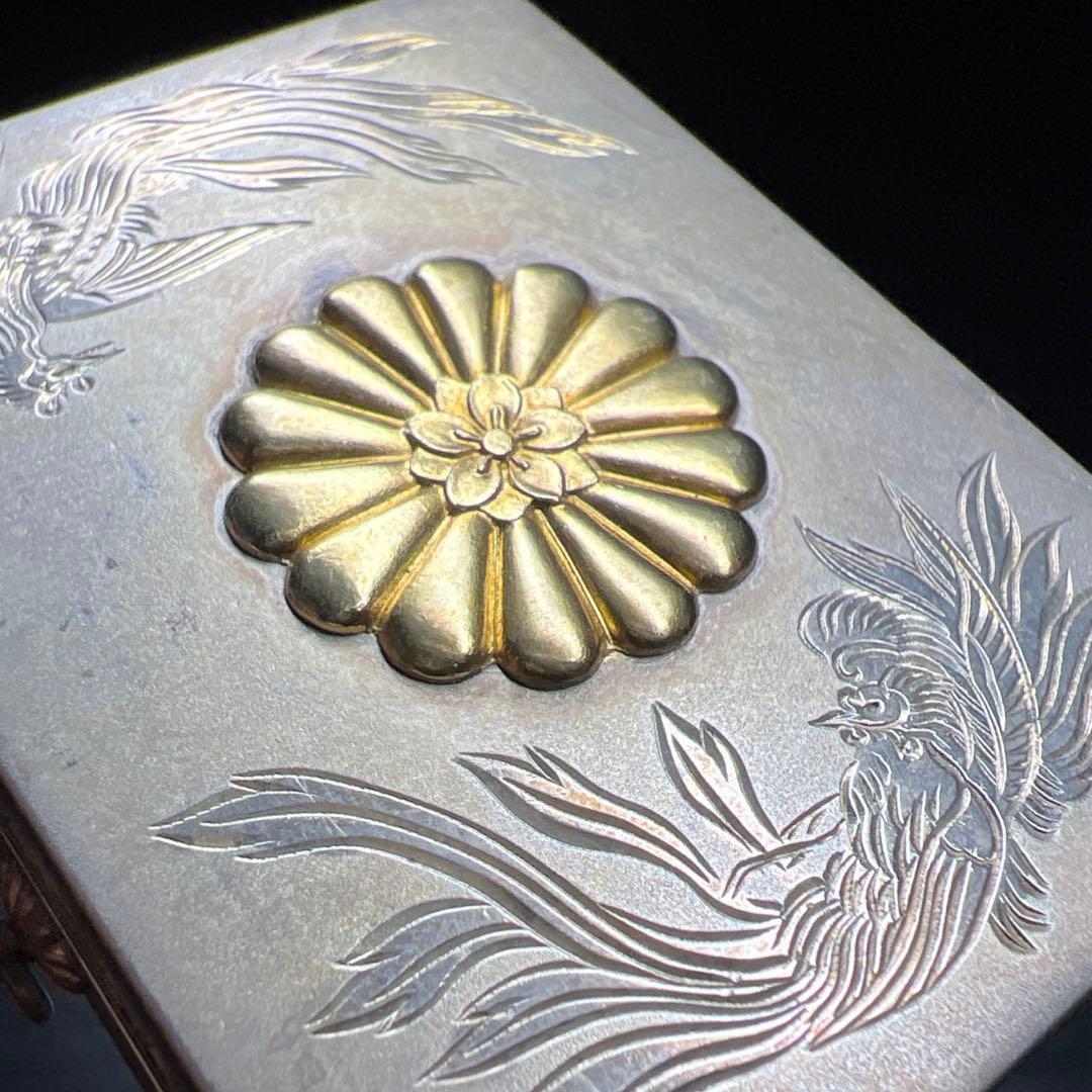 天皇御下賜品　純銀十四葉菊紋ボンボニエール　54g 東Y7-1027☆1F