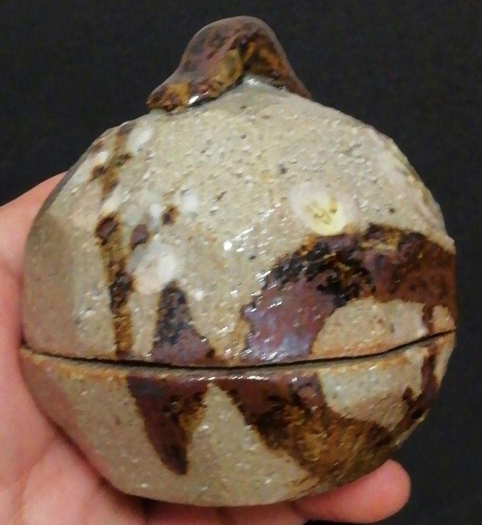 Romi　田端志音作　乾山　花図　香合　共箱　栞付　茶道具