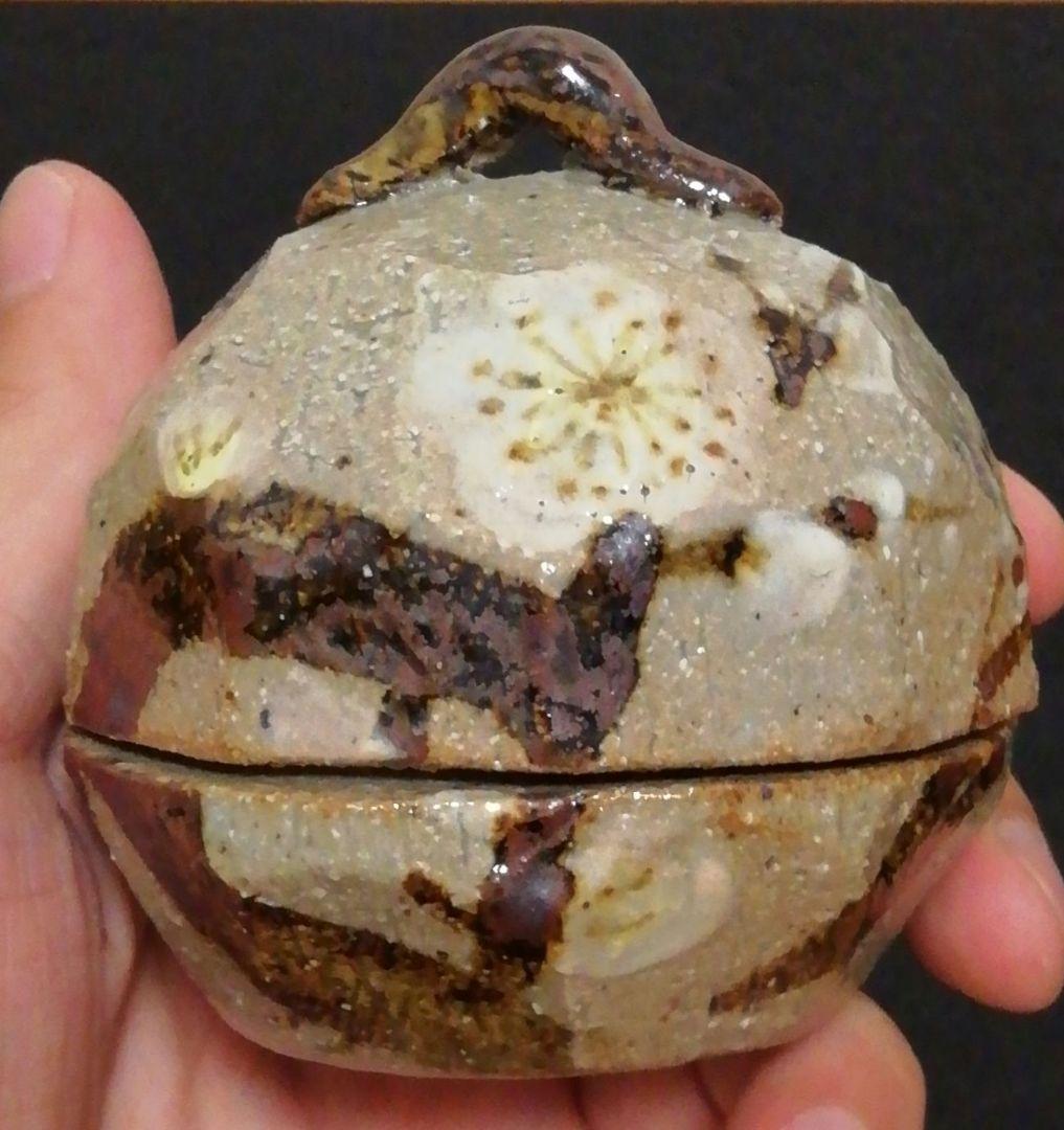 Romi　田端志音作　乾山　花図　香合　共箱　栞付　茶道具