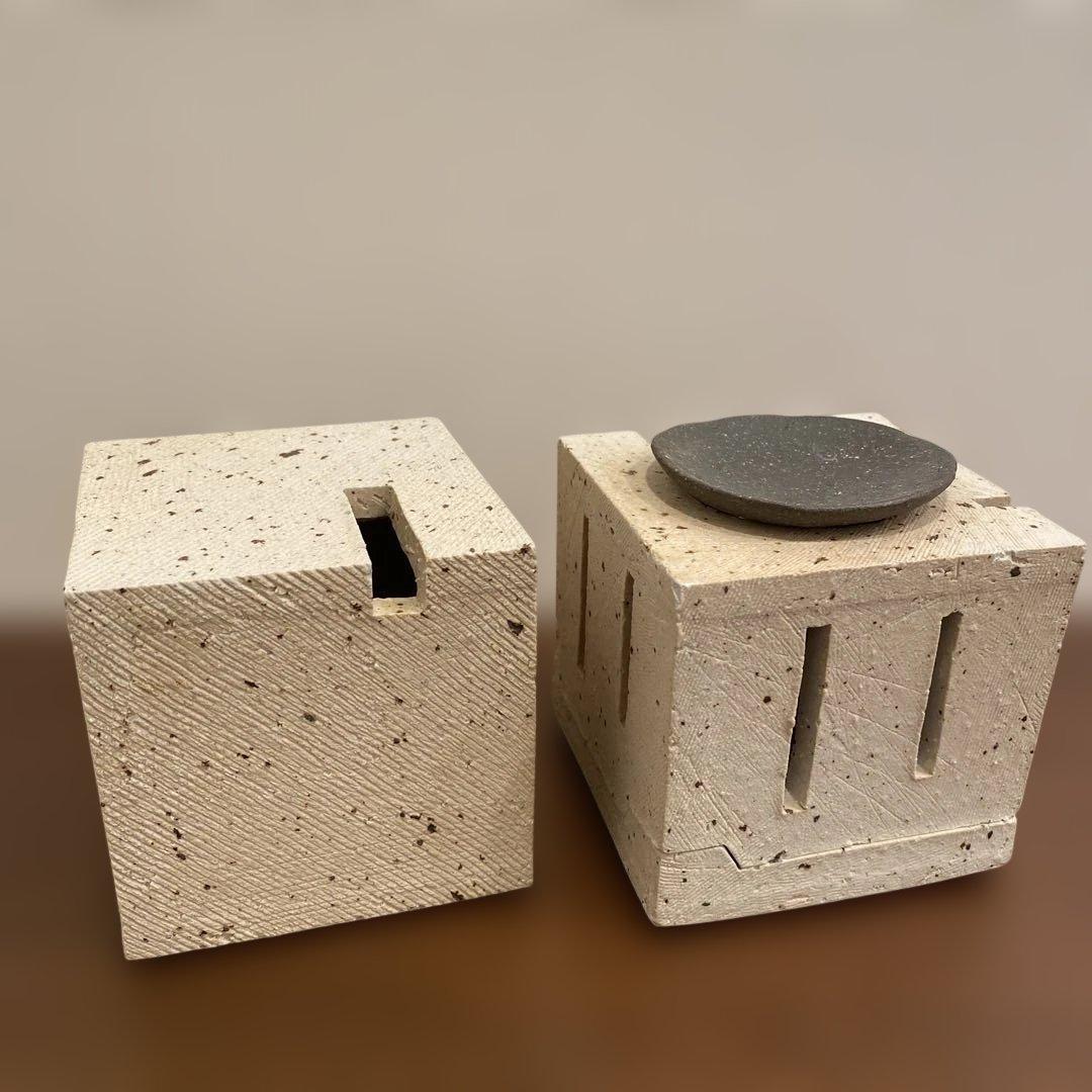 最終お値下げ！原康広　茶香炉　and 一輪挿し