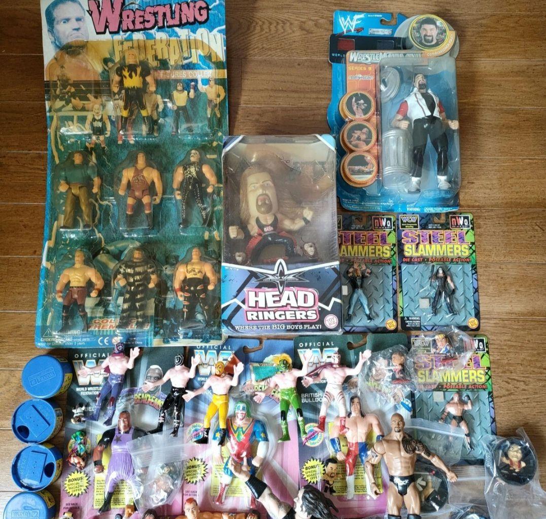 プロレスフィギュアまとめ売り　wwe 全日本新日本プロレスハズブロマテル
