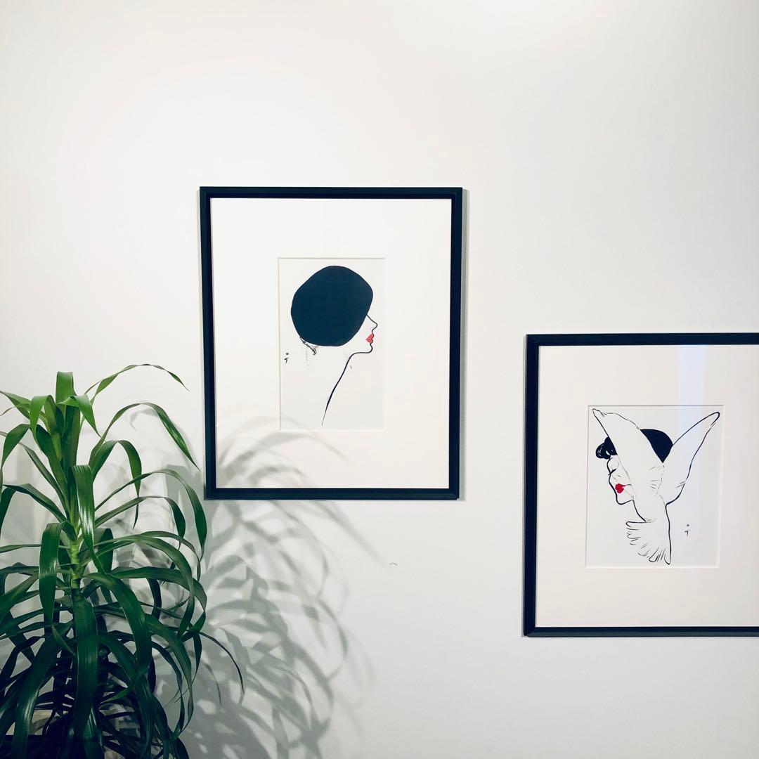 1980's ルネグリュオ ヴィンテージポスター(Rouge)