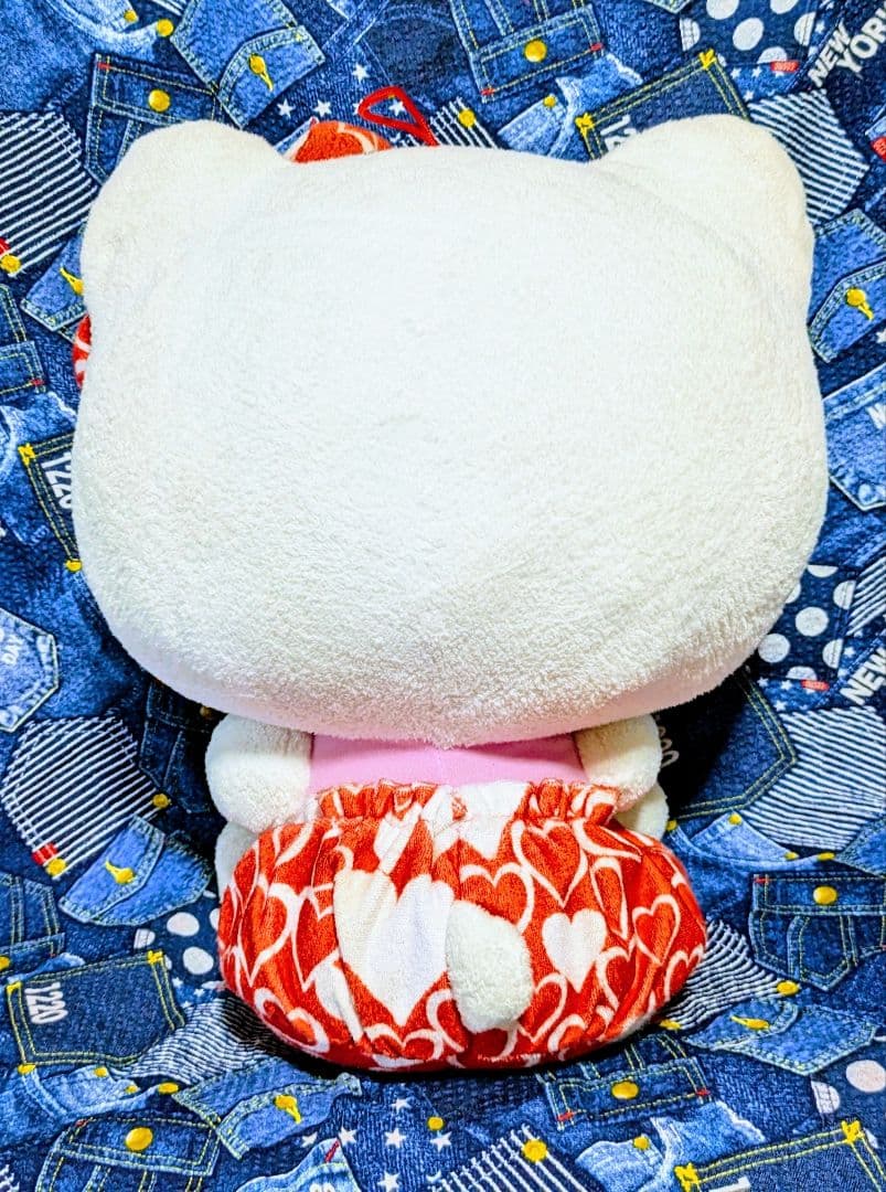 希少♡サンリオ♡キティ♡赤色ハートクッション♡BIGぬいぐるみ＆カラフルバーニー