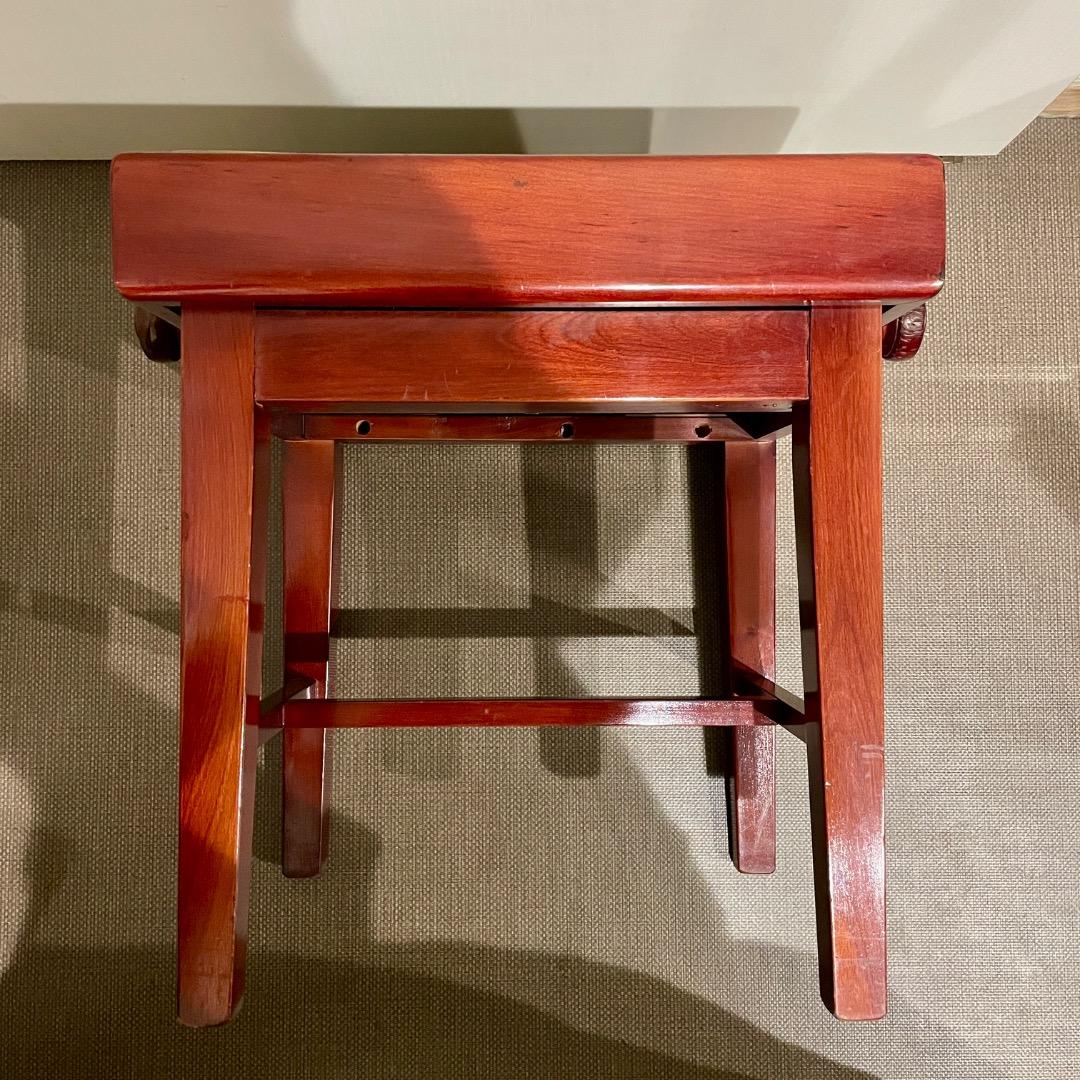 【手渡し限定】ディスカチャーチ？ ピアノ椅子 高低自在椅子 緑 茶 イタリア製