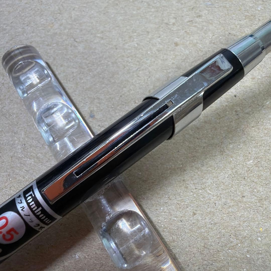 新品 廃盤 TOMBOW トンボ鉛筆 ハイメカW シャーペン 0.5mm 黒