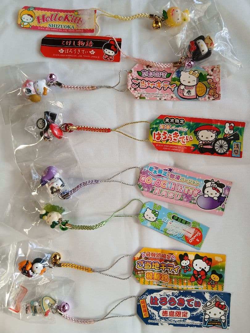 ハローキティ ご当地ストラップ等46点まとめ売り