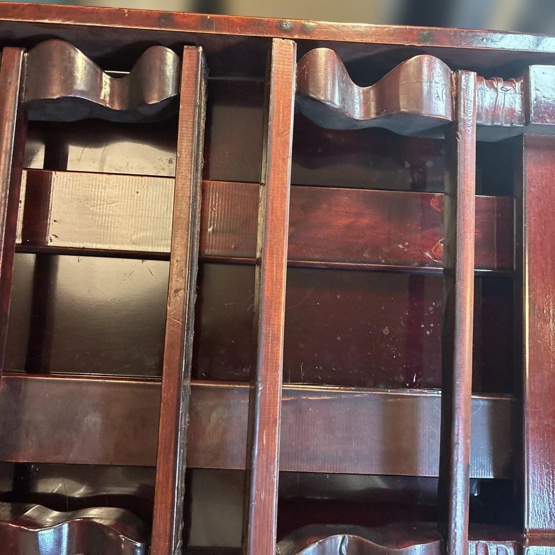 希少　折り畳み式 螺鈿細工 ローテーブル 和家具 伝統工芸　送料込