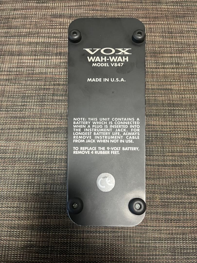VOX Wah V847ペダルmade in U.S.A.