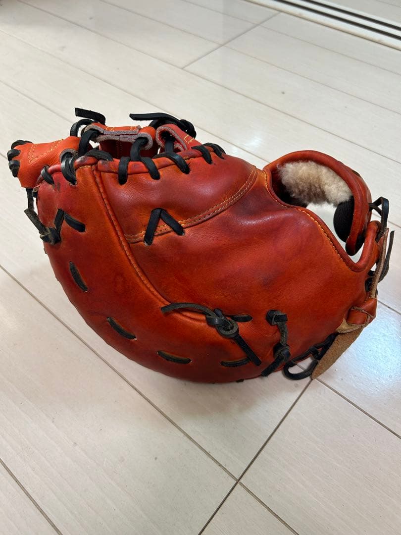 ミズノ 軟式ファーストミット　オレンジ