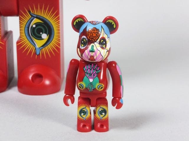 現代美術 田名網敬一『100% & 400%MEDICOM TOY赤』0127B