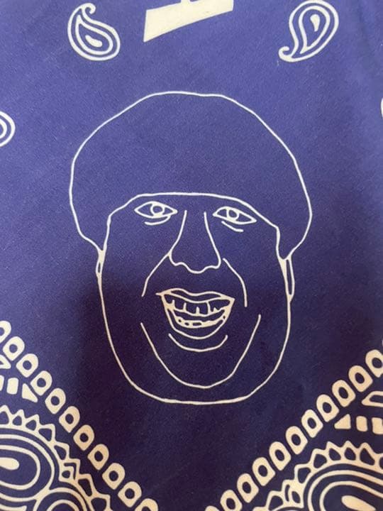 バナナマン　バンダナ　青　腹黒の生意気　2016 ライブグッズ