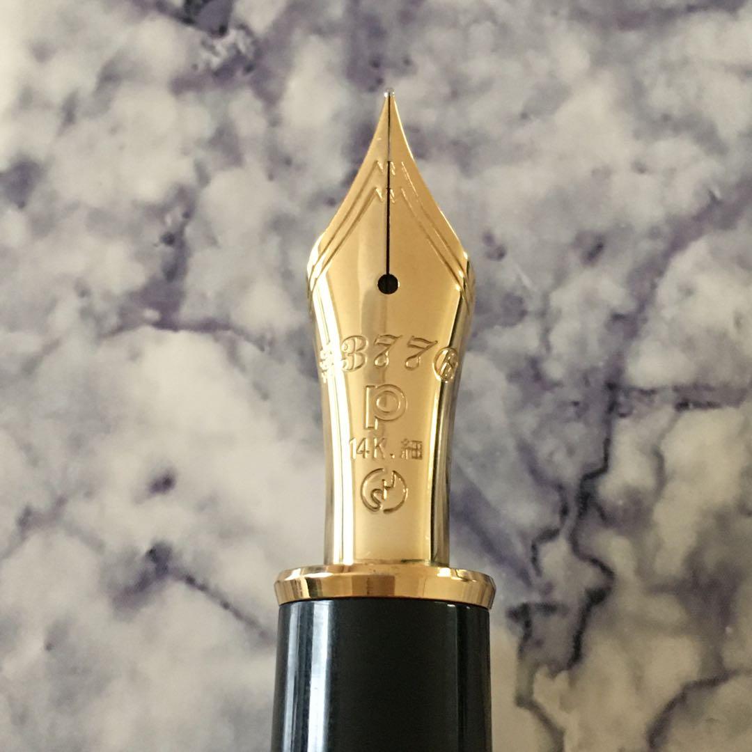 #0177 オーバーホール済み 万年筆 PLATINUMプラチナ 14k