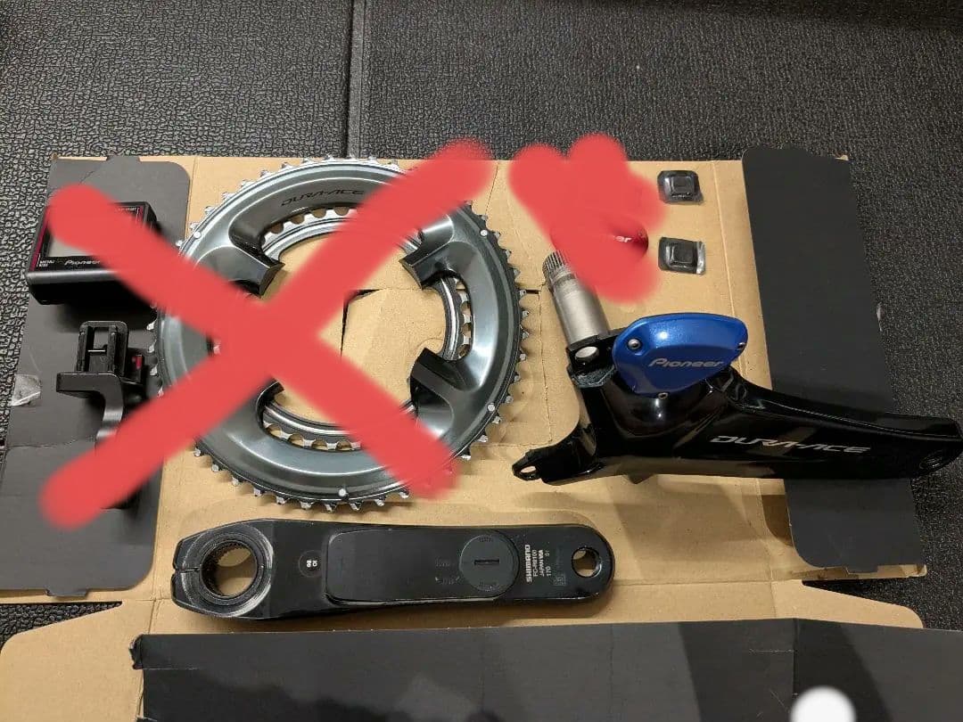 DURA-ACE 9100クランク　pioneer パワーメーター