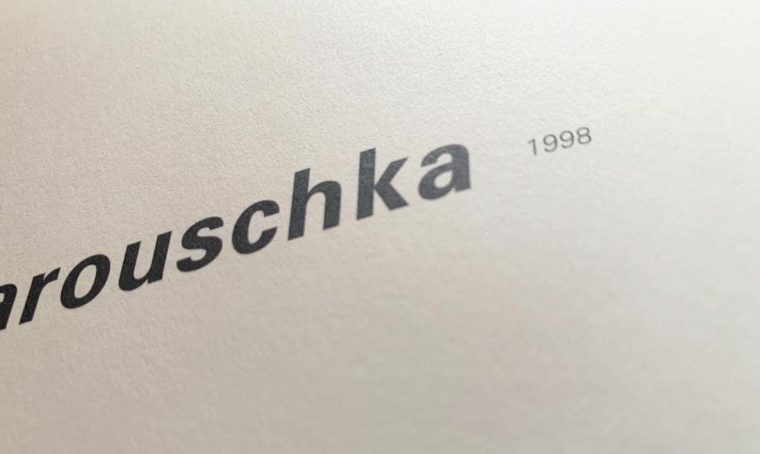 初版 Carouschka’s Tickets チケット グラフィック デザイン