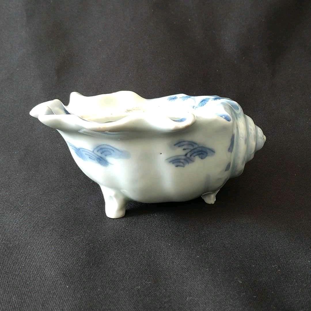 古伊万里　江戸中期　栄螺形　同手掲載　綺麗　貴重　骨董　茶道具