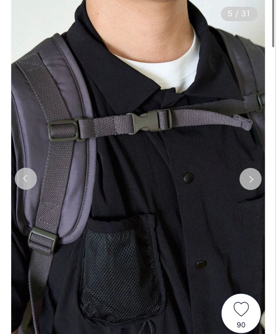 gelato pique バックパック型キャリーバッグ グレー　ペットリュック