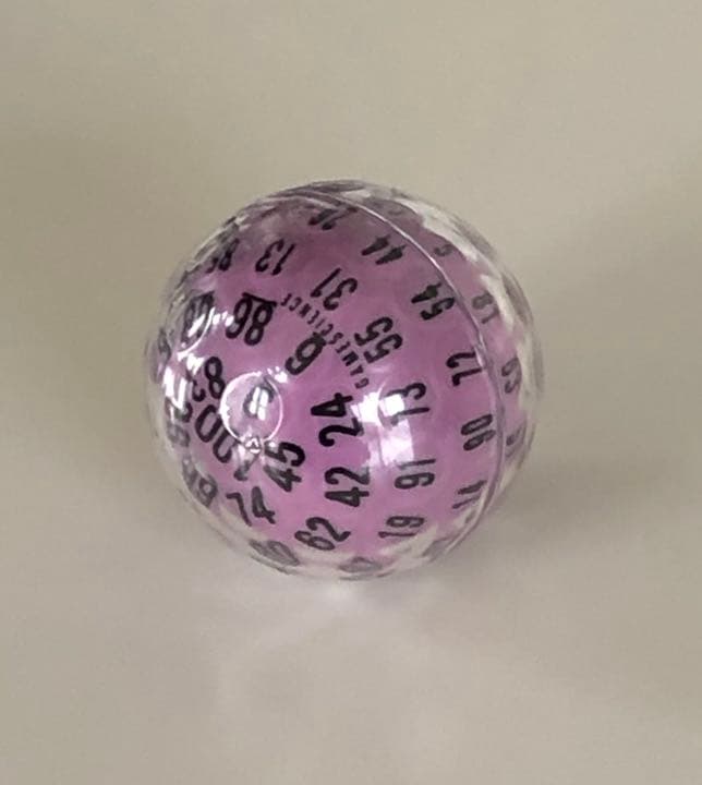 GAMESCIENCE社製 100面ダイス　紫