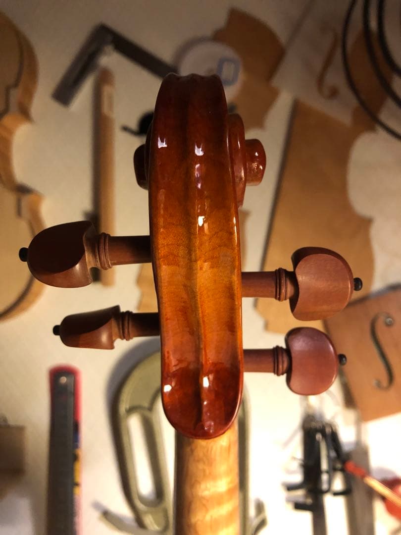 【駒&魂柱調整済】ノーラベル4/4中古バイオリン　型名製造年月日不明