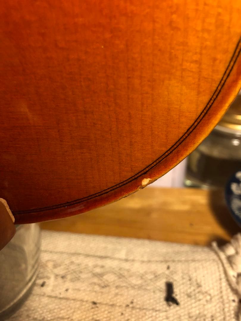 【駒&魂柱調整済】ノーラベル4/4中古バイオリン　型名製造年月日不明