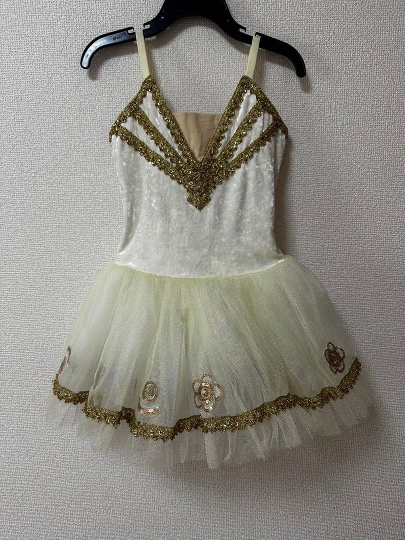 バレエ衣装 クリーム色 チュール スカート