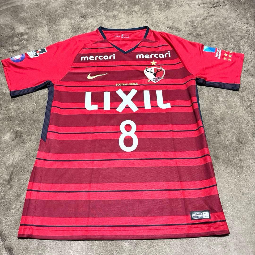【美品】鹿島アントラーズ 土居聖真 背番号8 2018 ホーム ナイキ Mサイズ