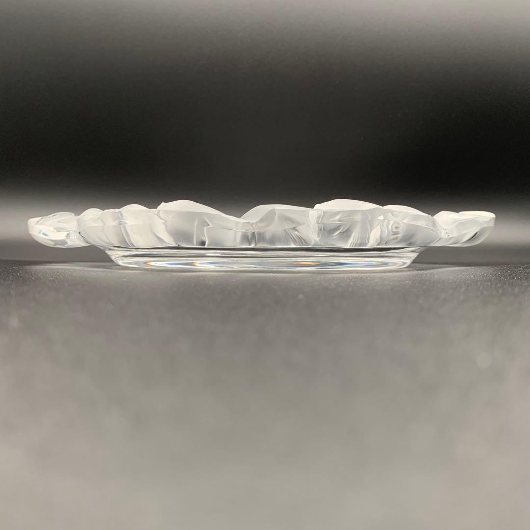 希少！ルネ・ラリック アンティーククリスタルガラスディッシュプレート　鯉模様　魚