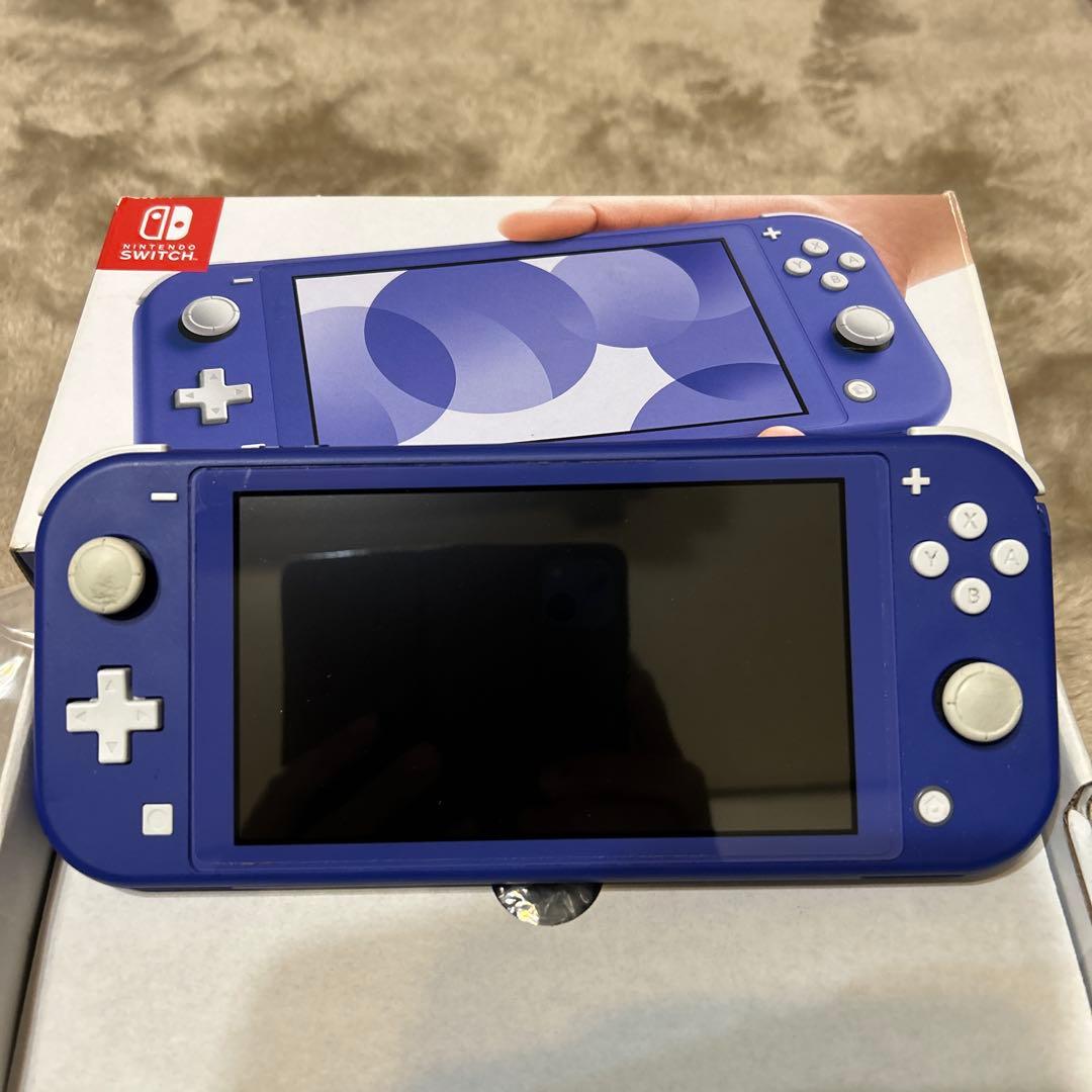 Nintendo Switch Lite 青 不動　水没