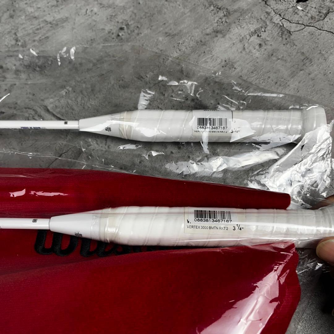 Wilson VERTEX 3000 バドミントンラケット 新品未使用 2本