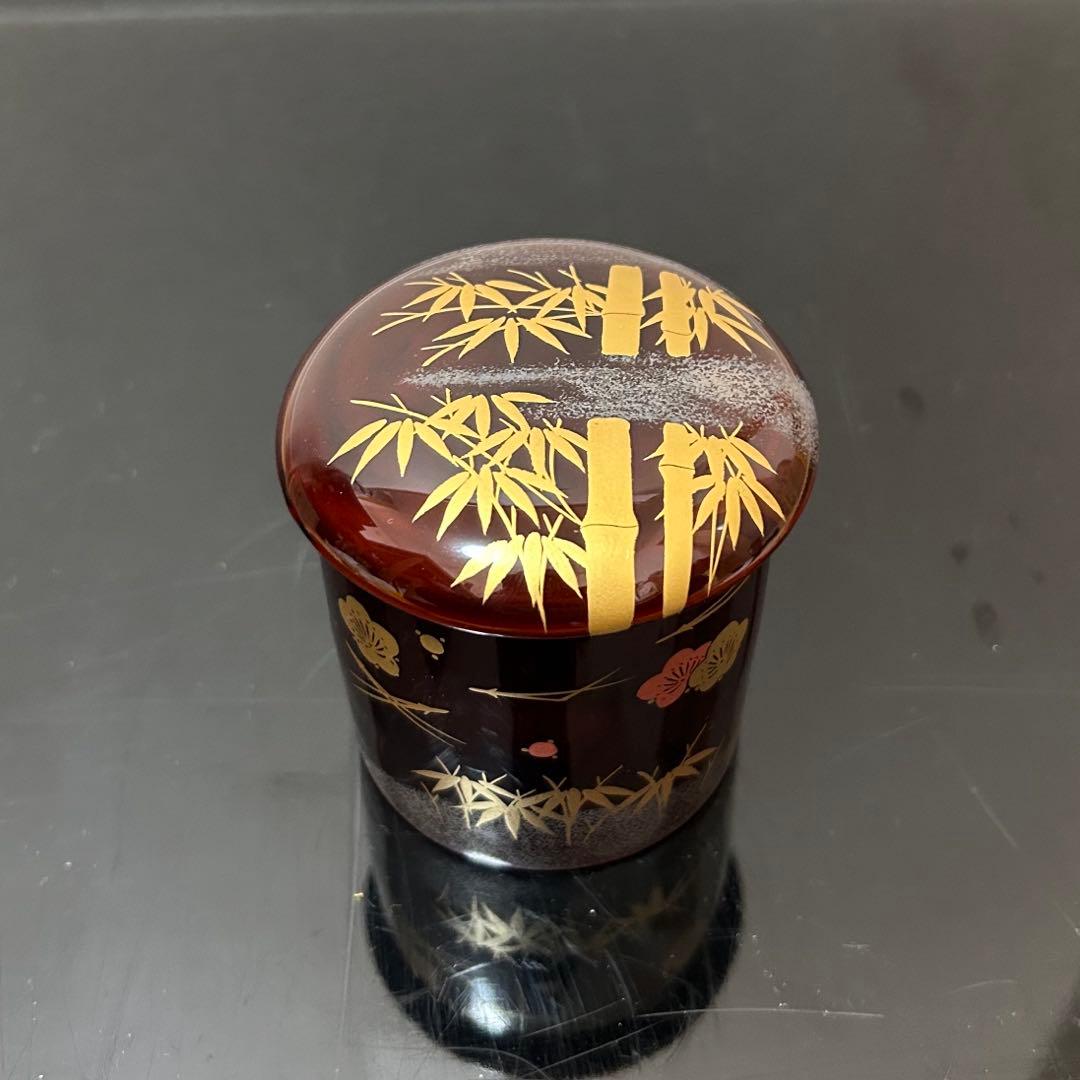 松竹梅蒔絵金輪寺茶器　茶道具懐石茶箱鵬雲斎坐忘斎淡々斎即中斎而妙斎香合水指棗茶碗