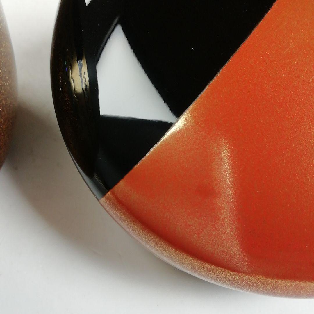 Ｗ２３８　棗　『紅富士蒔絵』『内銀地』『大棗』『細川司光 作』　共箱　茶道具