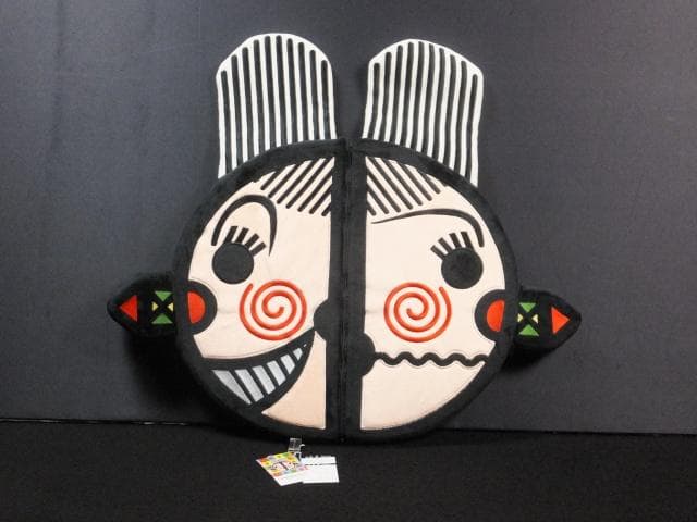 ラスト1点　現代美術 田名網敬一『グッズ ハテナちゃんクッション』1010D