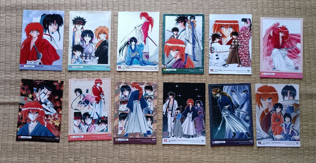 【匿名配送】るろうに剣心 プリントキャラマイド 34点 コンプリートセット