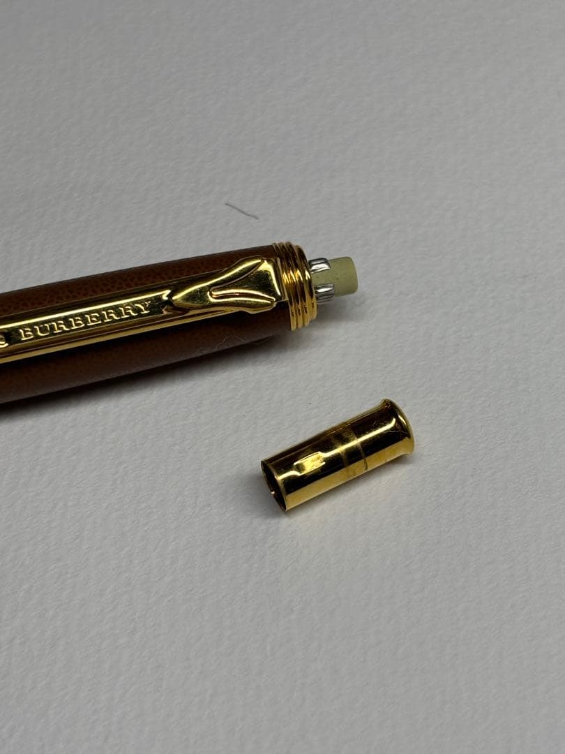 希少☆ Burberry Libera 革張　シャープペンシル　芯径0.5