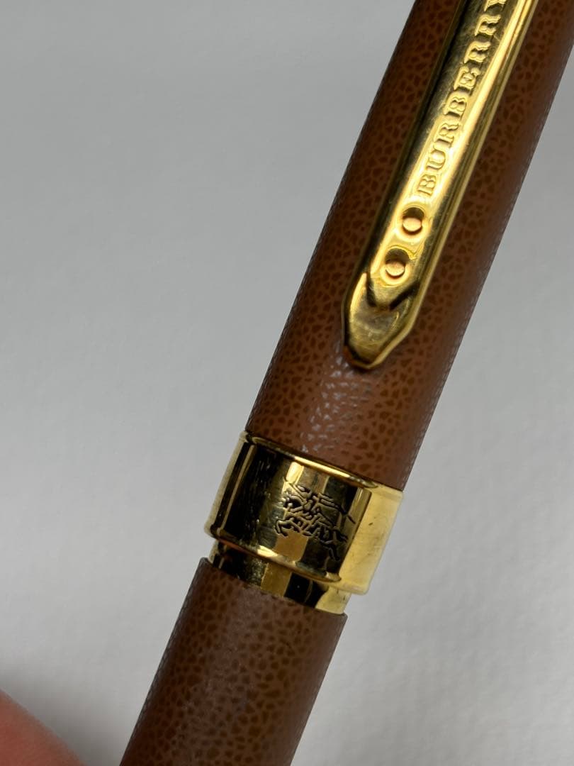 希少☆ Burberry Libera 革張　シャープペンシル　芯径0.5