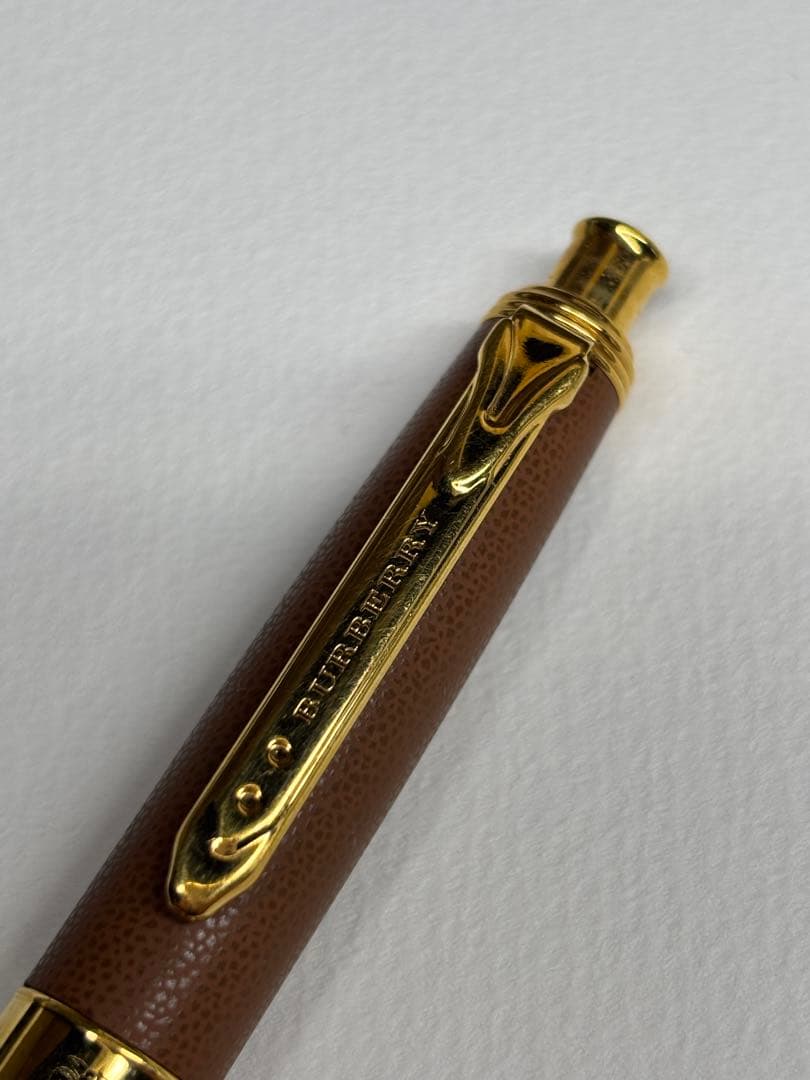 希少☆ Burberry Libera 革張　シャープペンシル　芯径0.5