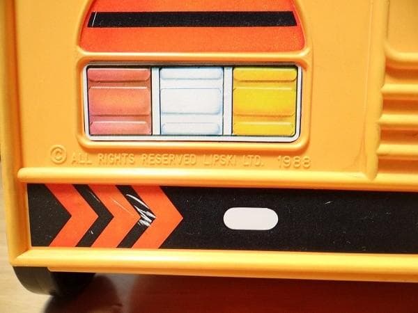 ビンテージ LIPSKI スクールバス 収納箱 おもちゃ箱 旧車 レトロ 当時物