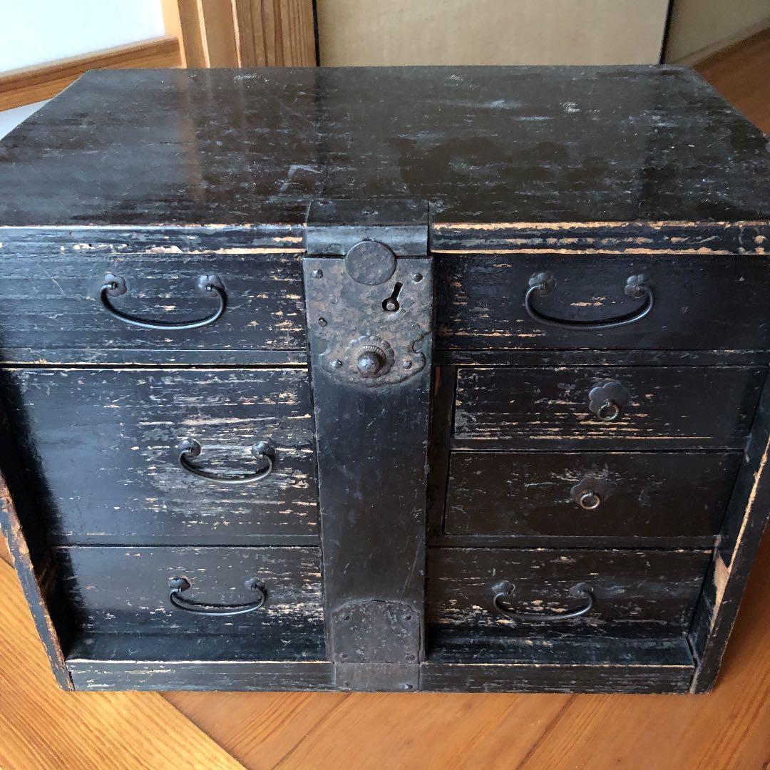 アンティーク レトロ 小箪笥箱