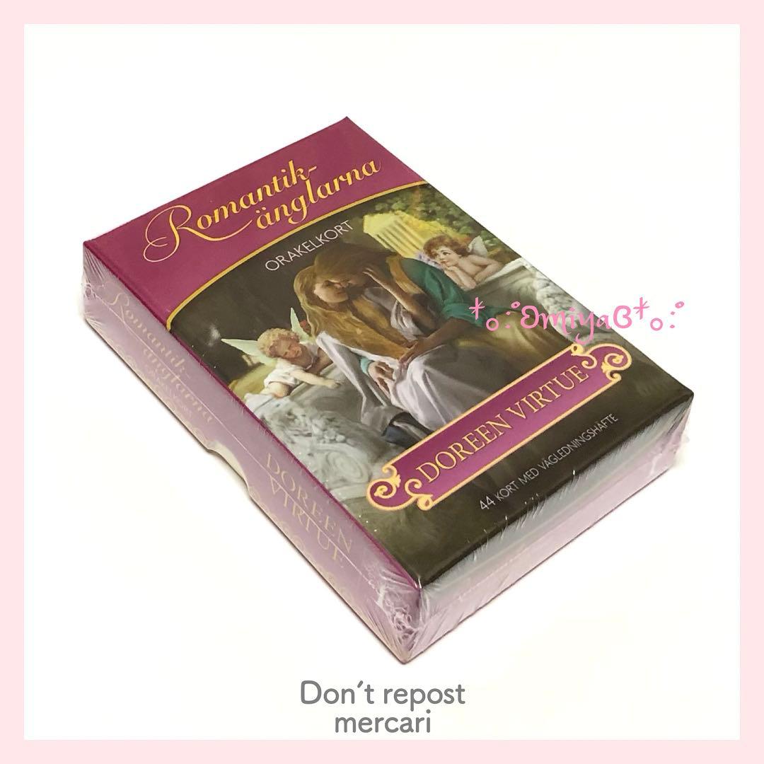 ✨絶版・金縁・希少✨新品:❥︎ロマンスエンジェルオラクルカード:❥︎スウェーデン語版