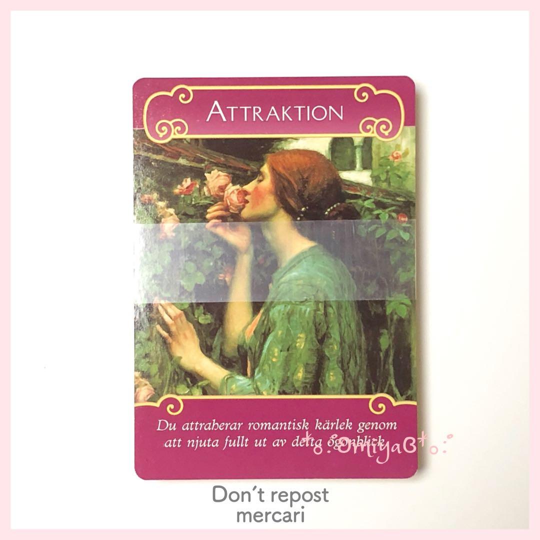 ✨絶版・金縁・希少✨新品:❥︎ロマンスエンジェルオラクルカード:❥︎スウェーデン語版