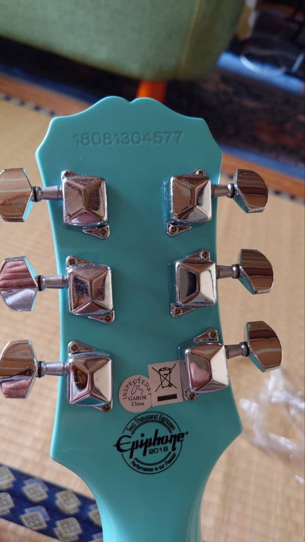 Epiphoneレスポールタイプ ターコイズブルー美品