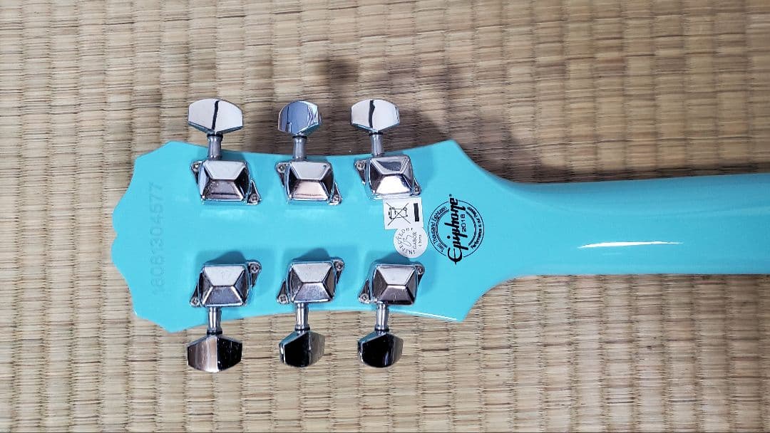 Epiphoneレスポールタイプ ターコイズブルー美品