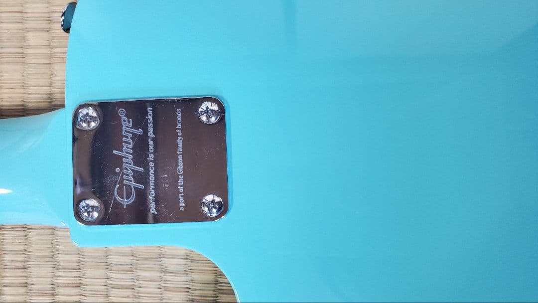 Epiphoneレスポールタイプ ターコイズブルー美品